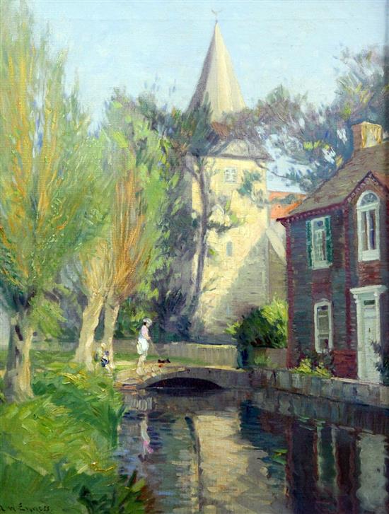 Augustus William Enness (1876-1948) Holy Trinity Church, Bosham, Chichester, 20 x 16in.